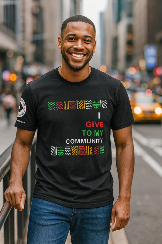 I GIVE TO MY COMMUNITY - 2 STRIPS  - African inspired