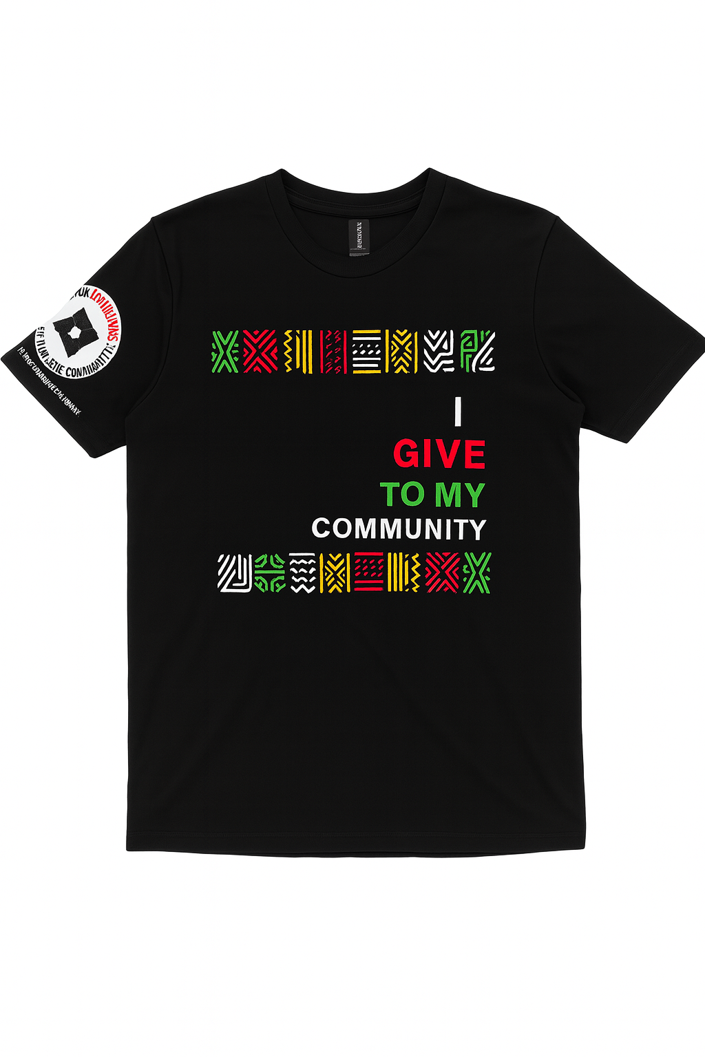 I GIVE TO MY COMMUNITY - 2 STRIPS  - African inspired