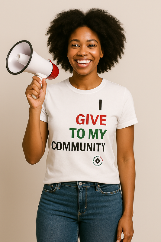 [COMING SOON] I GIVE TO MY COMMUNITY  - White - SBC Statement Tee